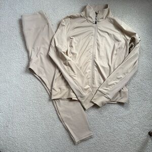 NWT matching athletic set jacket and leggings